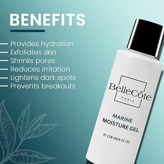 Vitamin C Face Moisturizer Gel - Oil Free Gel for Skin Hydrate, Dark Spot Corrector, Pore Minimizer, Wrinkle Care, Rosacea Treatment for Face With Pure Hyaluronic Acid & Marine Collagen | 4 oz / 118ml