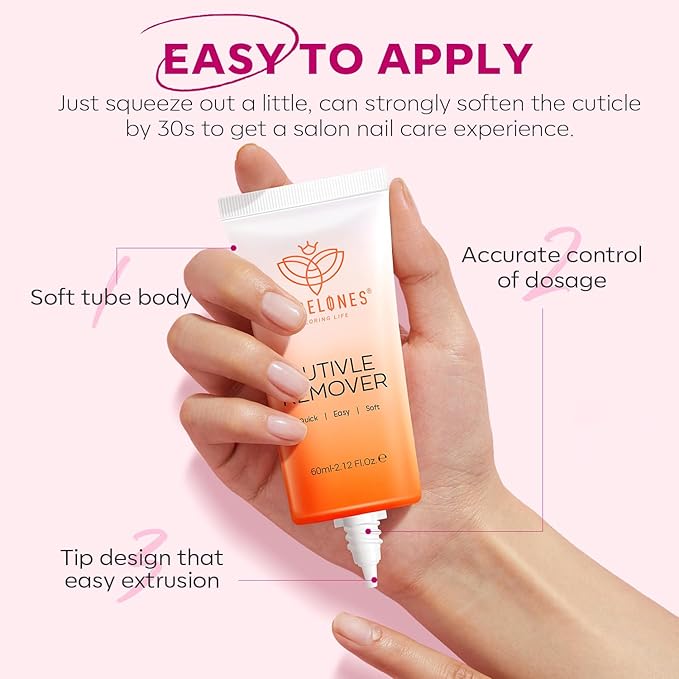 modelones Cuticle Remover Kit Cuticle Oil, Nail Strengthener with Jojoba Oil & Vitamin E