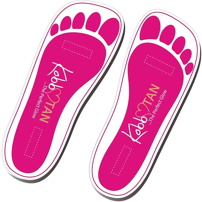 60 Pairs(120feets) Spray Tan Feet Pads for Sunless Spray Tanning in Pink