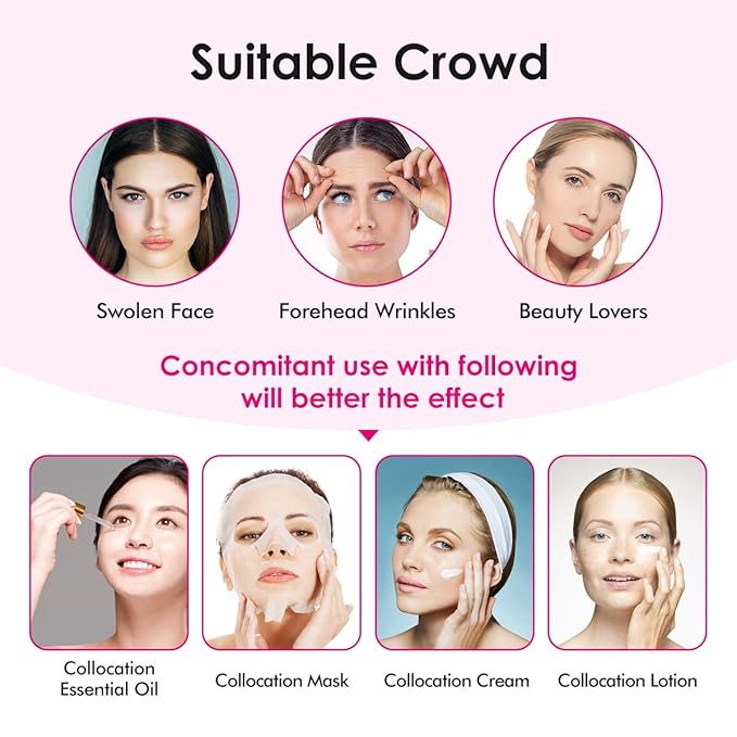 Jade Roller and Gua Sha Massage Tool - Jade Face Roller -100% Natural Rose Quartz - Face Massager, Facial Roller for Skin, Eyes, Neck - Authentic, Durable, Noiseless Design