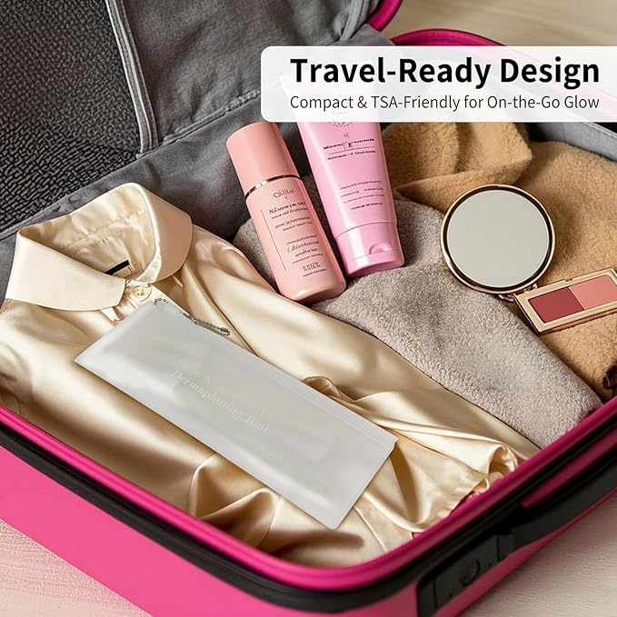 Face Razors for Women, Dermaplane Razor for Women Face, Eyebrow Razor, Facial Razors, Dermaplaning Tool, Reusable Metal Handle with 4 Microblades for Sensitive Skin, Peach Fuzz Remover, Green