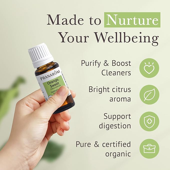Pranarom Orange, Sweet - Certified Organic Essential Oil 15 mL