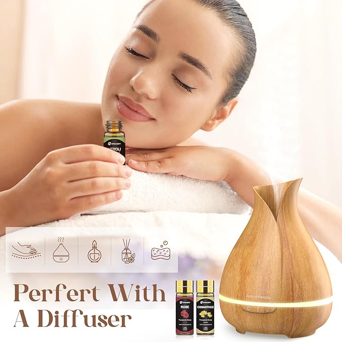 Essential Oils Set 40 Pcs- Essential Oils Perfect for Diffuser, Fragrance Oil Set for Massage, Soap, Candle Bath Bombs Making (5ml)