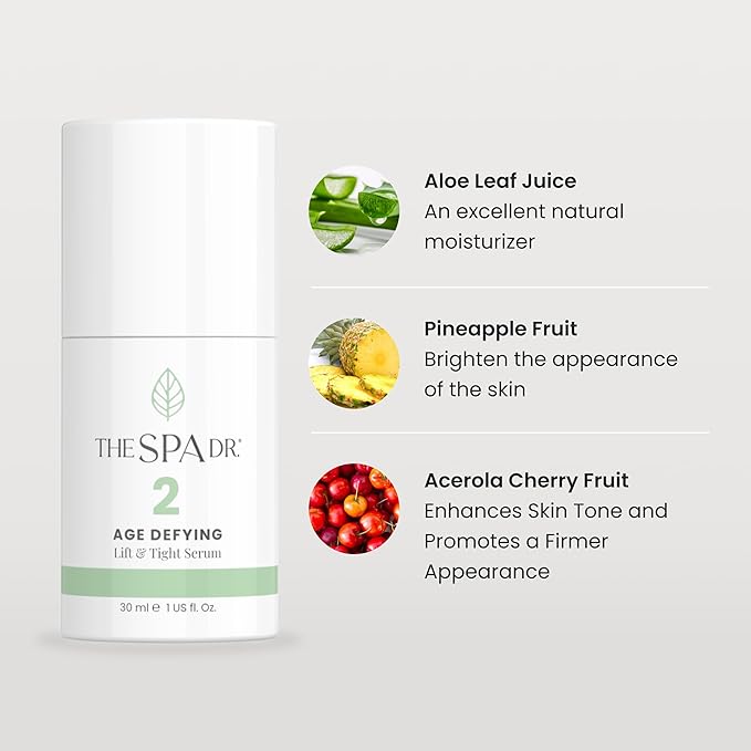 The Spa Dr. Skin Care - Antioxidant Serum - Anti Aging Skin Care - 30 Day Supply - Safe For All Skin Types - Perfectly pH Balanced - Organic Skin Care - Step 2 Nourish - 30 ML / 1 Fl. Oz.