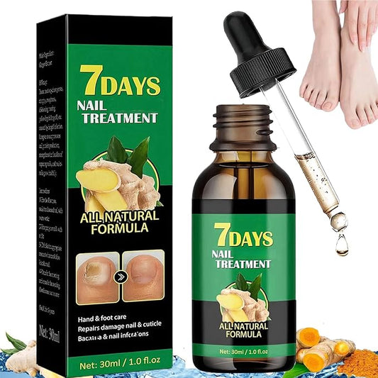 Ginger Nail Treatment-Nail Strengthener for Damaged Nails-Mild Nail Growth Serum for Gingernail & Toenail-Easy to Use, 1Pc 30ML