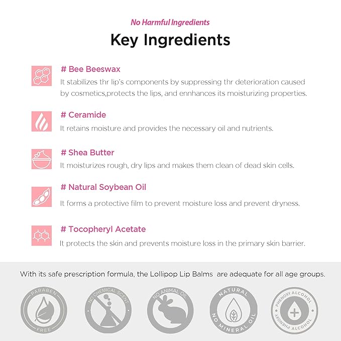 FASCY Lollipop Lip Balm Peach, Lip