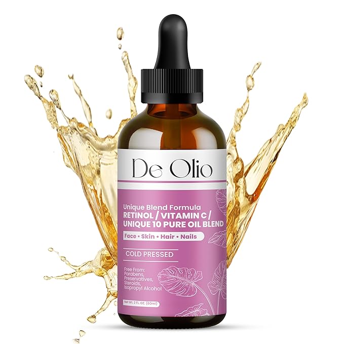 | Face Oil & Body Oil | 100% Pure & Natural | Body Moisturizer for Dry Skin | Vitamin C & 10 Pure Facial Oil Blend | Dermatologist Recommended | Bath Oil | For All Skin Types 2fl. oz. (60 mL)