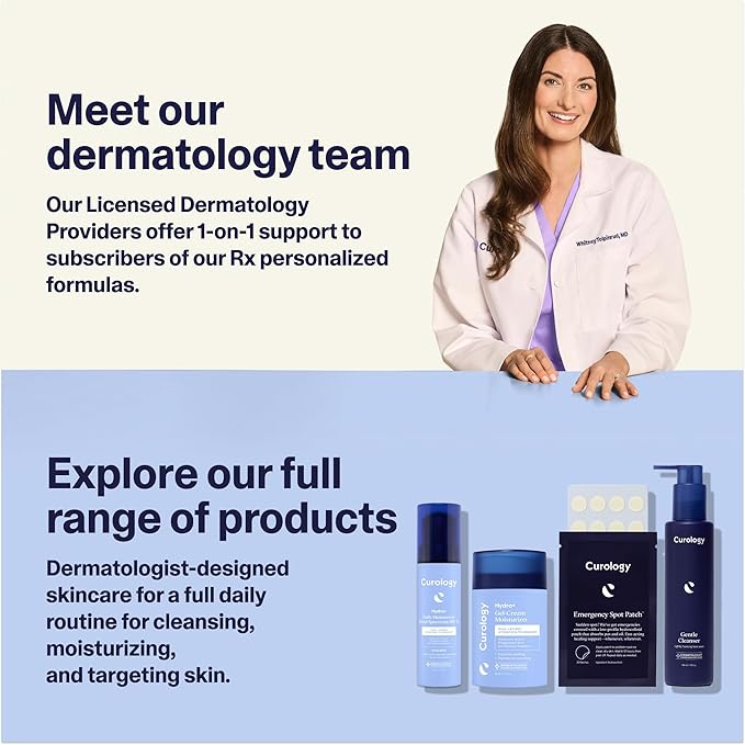 Curology Hydro+ Eye Gel, Hydrating Under Eye Cream with Hyaluronic Acid and Caffeine, 0.5 fl oz