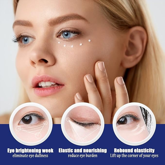 Under Eye Cream for Puffiness & Bags,Active Eye Serum for Dark Circles and puffiness,Under Eye Caffeine Eye Serum Reduce Wrinkles (30ml)