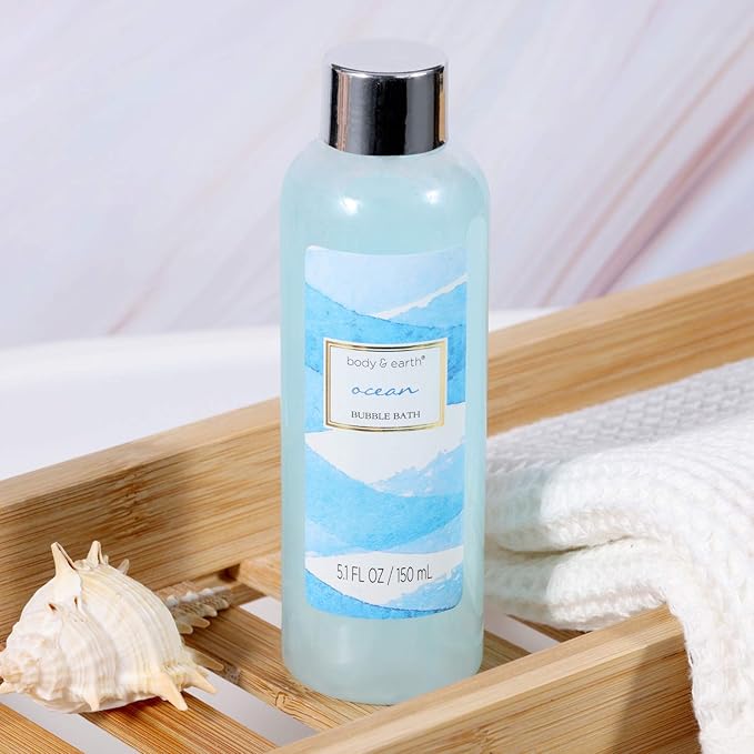 7 Pcs Spa Gift Basket & 5 Pcs Spa Gifts for Women with Ocean Scent, Bath Spa Gift Set for Women