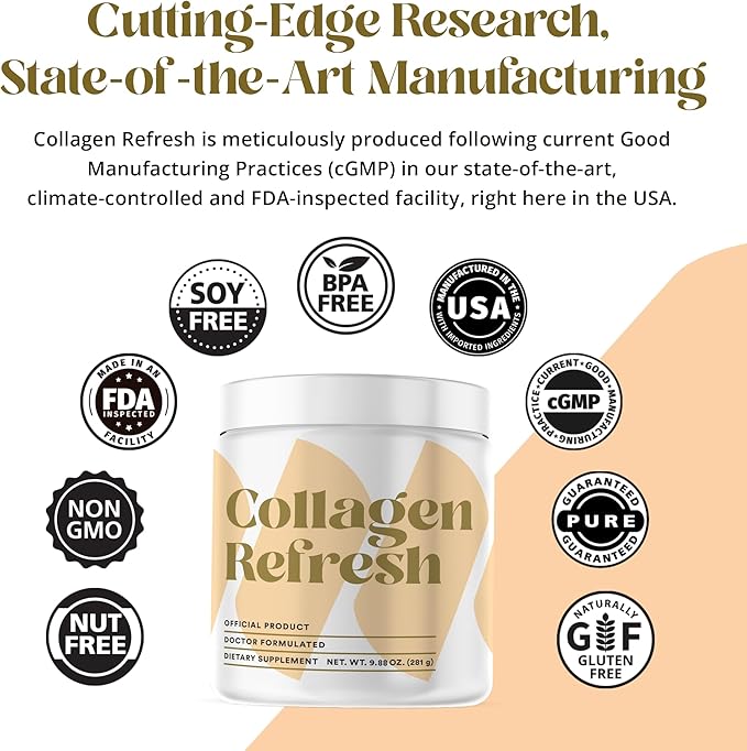Boosts Body’s Collagen Production - Promotes Joint Health, 9.8 oz