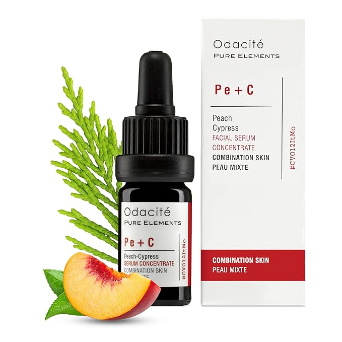 Odacité Acne Serum Concentrate for Face, Pore Cleanser Facial Oil for Combination Skin with Peach & Cypress - Purifying Anti-Aging Facial Serum for Balanced-Looking Complexion - 0.17 fl. oz