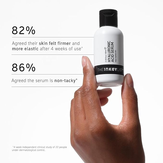 The INKEY List Hyaluronic Acid Serum, Hydrate Multiple Layers of Dry Skin, Plump and Smooth Fine Lines and Wrinkles, 1.0 fl oz