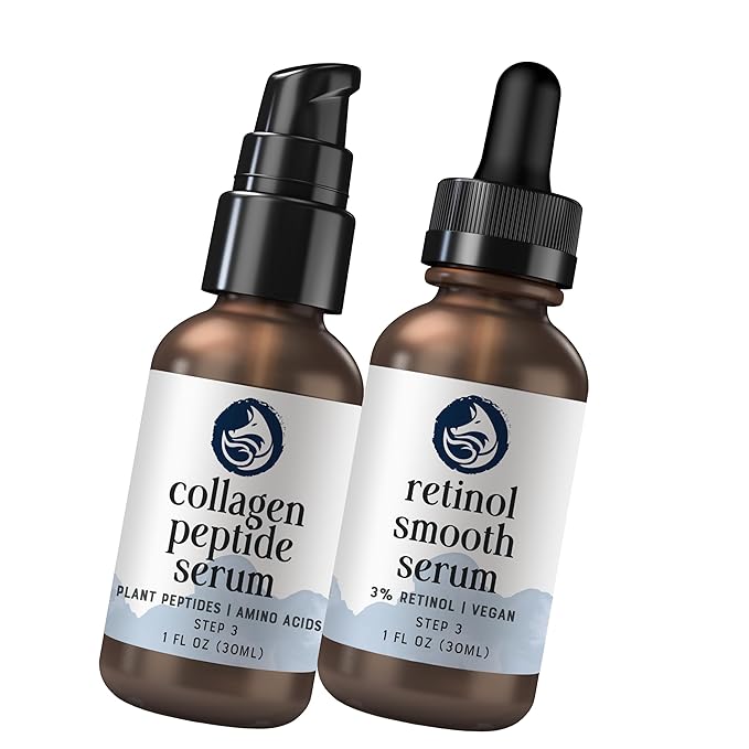 Youthful Skin Duo: Peptide Collagen Serum & Retinol Face Serum