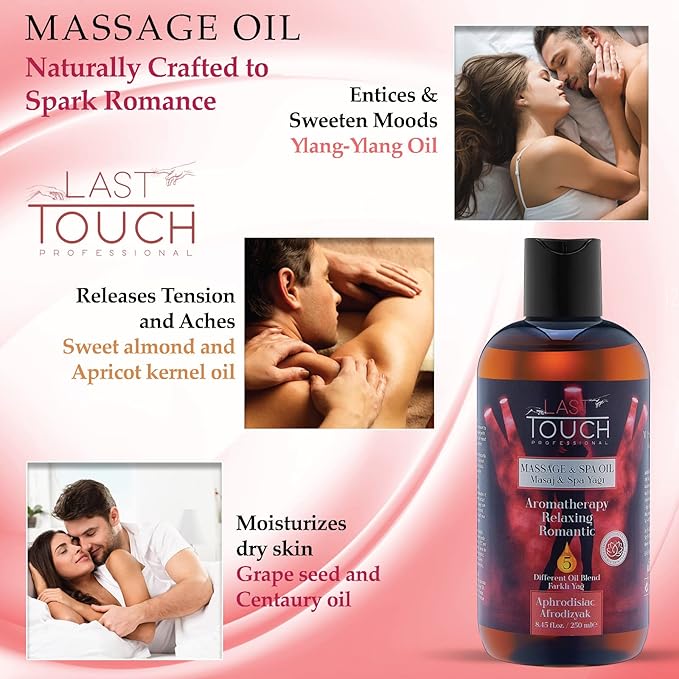 Aphrodisiac Sensual Massage Oil for Couples Sexual - Massage Oils for Date Night - Massage Oil for Massage Therapy - Aromatherapy Oil for Intimate Moments and Enhanced Stimulation