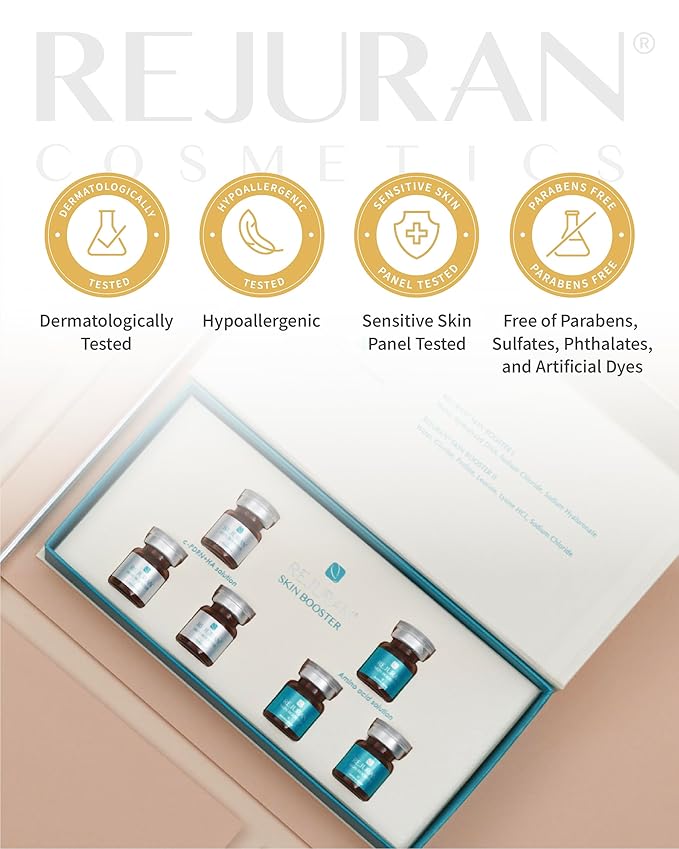 REJURAN Dual Effect Ampoule, DOT™ DUAL c-PDRN® - Rejuvenating Face Serum for Radient Glass Skin, Wrinkle and Fine Line Treatment, Firming, and Deep Hydration, Korean Skincare (1.01 fl oz)