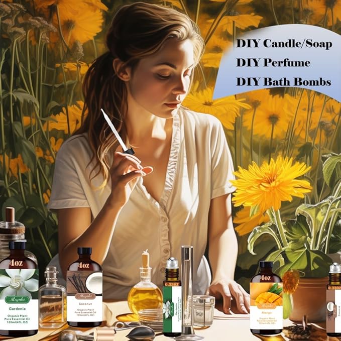 4 Fl Oz/120 ml Honeysuckle Essential Oil, Send Gift Roll-on (10 ml) - 100% Natural, Aromatherapy, Diffuser, Massage, Yoga, DIY Soap and Candle Making, Fragrance Oils, Spa Skin Care