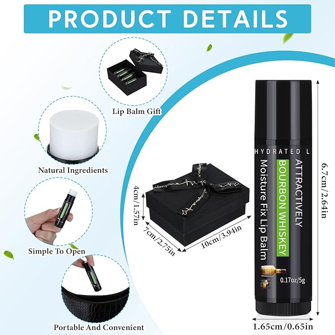 4 Pcs Lip Balm with Gift Lips