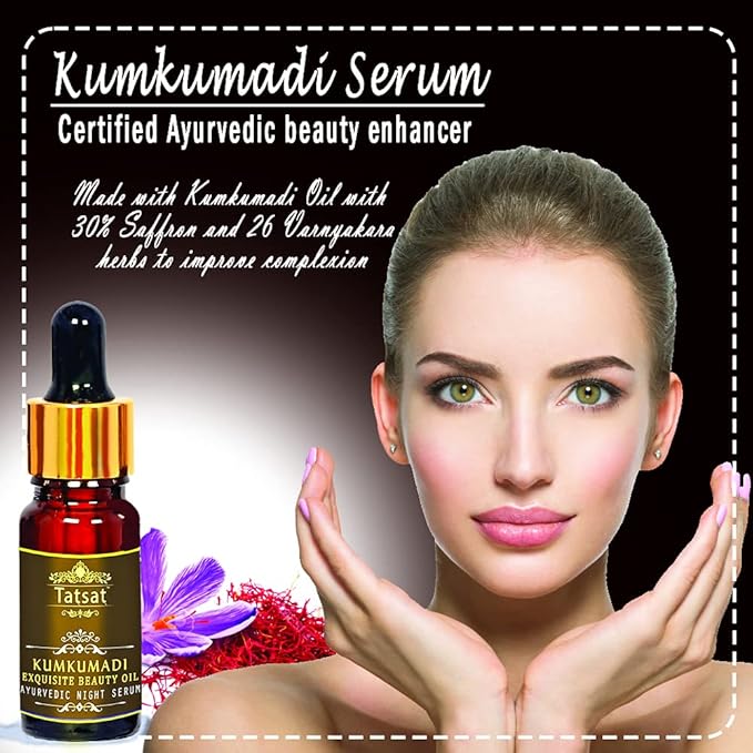 TATSAT Kumkumadi Exquisite Face glow Serum for radiant,spotless wrinkle free skin.anti aging,non oily-10m