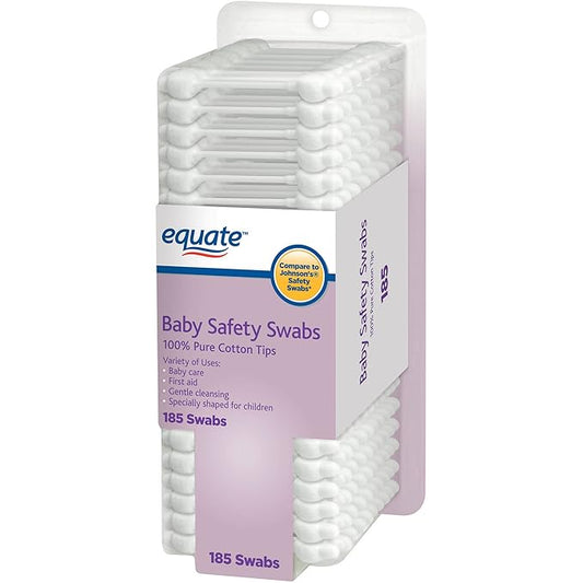 Equate baby safety swabs, 185