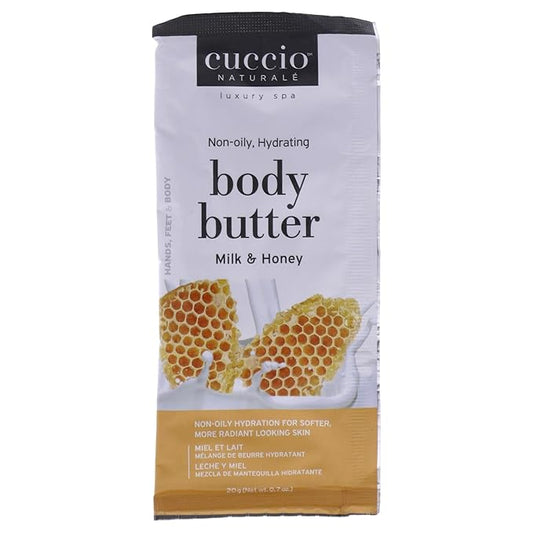 C U C C I O Luxury Spa Non-Oily Hydrating Butter - Milk and Honey by Cuccio Naturale for Unisex - 0.7 oz Body Butter