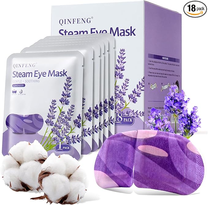18 packs lavender steam eye