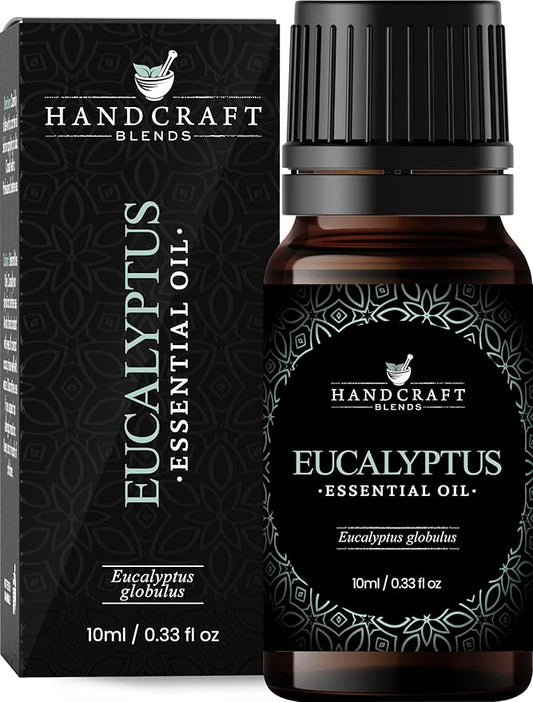 Handcraft Blends Eucalyptus Essential Oil - 0.33 Fl Oz - 100% Pure and Natural - Premium Grade Essential Oil for Diffuser and Aromatherapy