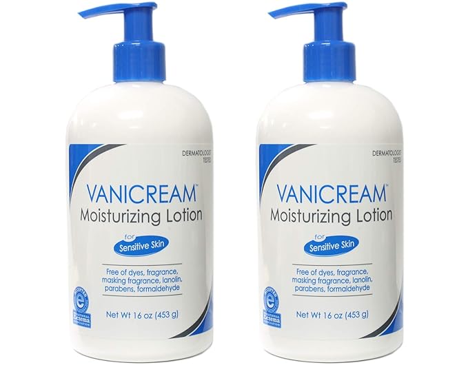Vanicream Moisturizing Lotion, Pump, 16 Ounce (Pack of 2)