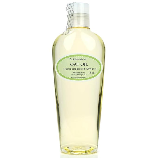 Dr Adorable - 8 oz - Oat Oil - 100% Pure Natural Premium Organic Cold Pressed Fresh