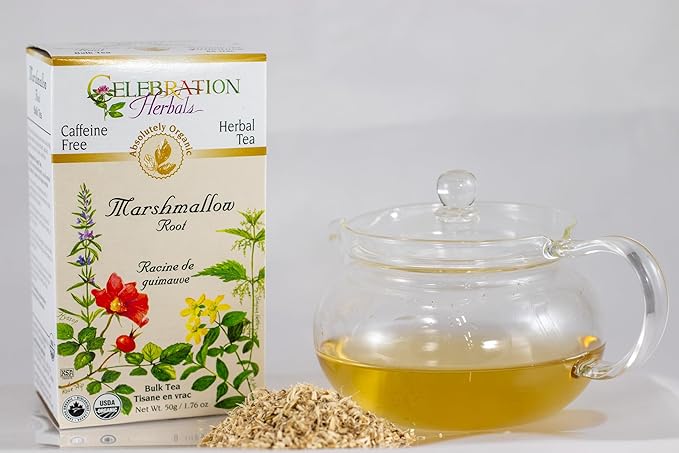 Celebration Herbals Organic Marshmallow Root Bulk Tea Caffeine Free -- 1.76 oz