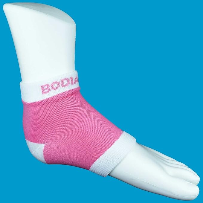 Moisturizing Gel Heel Socks or Sleeves, 2 Pairs, Pink, Large, O'keeffe's Healthy Feet Foot Cream for Cracked Heels, Callus Treatment Bundle