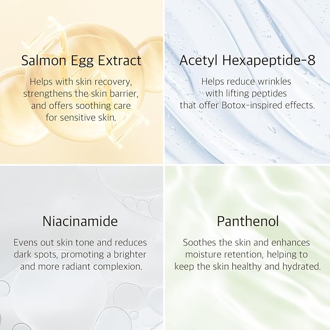 Salmon Oil Nutrition Eye Cream 1.18 fl oz – Korean Skin Care for Deep Hydration & Firming, Helps with Wrinkles, Puffiness, Dark Circles, Fine Lines