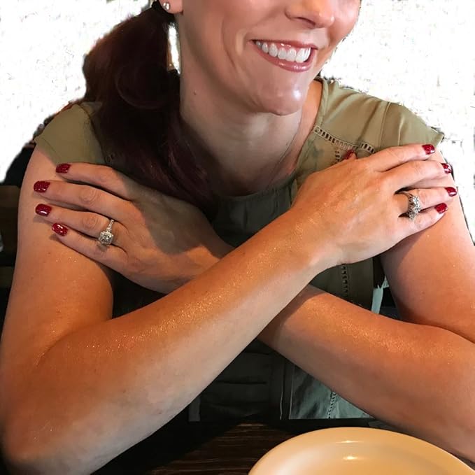 GLIMMER GODDESS Organic Body Lotion - Sexy Level 2 Gold Shimmer, 8 oz