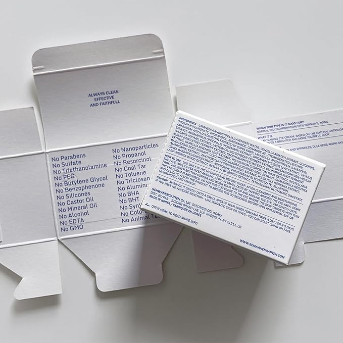 Antioxidant Eye Cream 0.67oz / 20ml - Eye Wrinkles Solution, Non-greasy Gel Cream, Organically grown & Handpicked ingredients, Korean Skin Care