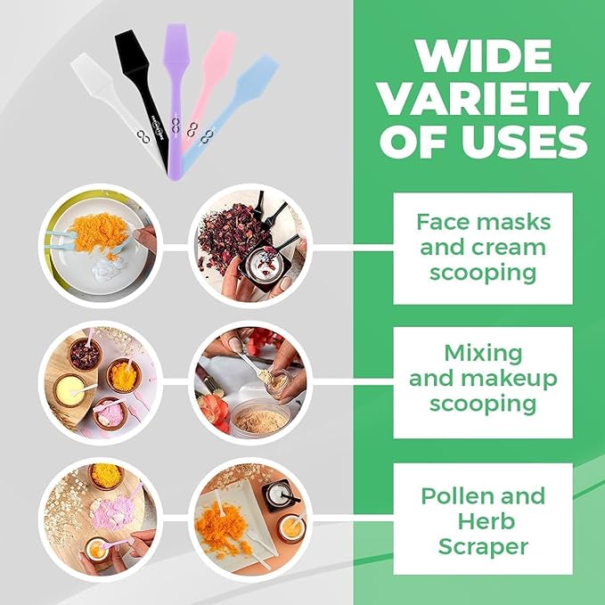 InfiniStore™ Mini Cosmetic Spatula & Gentle Exfoliating Sponge Bundle with ɴᴀᴛᴜʀᴇ ᴡᴇʟʟ Extra Virgin, Coconut Oil, Moisturizing Cream, 16oz Each - All Skin Types, For Softer & Hydrated Skin (2)