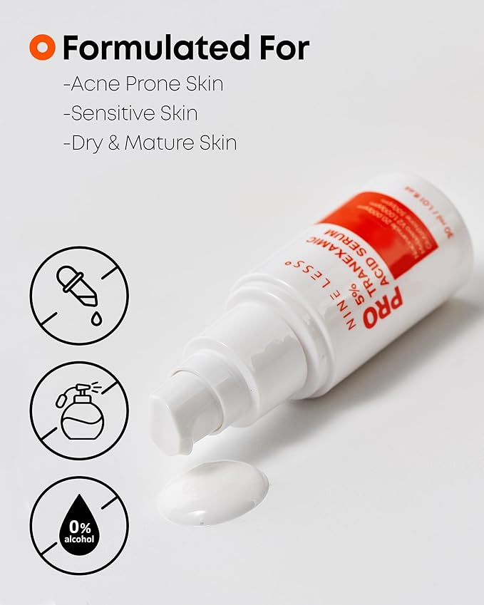 Pro 5% Tranexamic Acid Serum – Korean Skincare for Dull Skin – 2% Tranexamic Acid & Glutathione – Flawless, Luminous Complexion, 1.01 fl.oz.