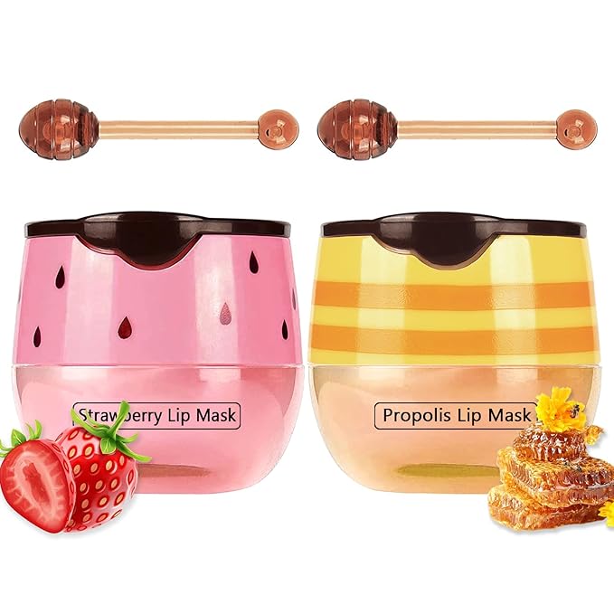 2PCS Bee Lip Balm Honey Pot