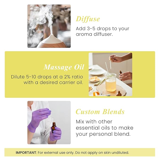 Handcraft Blends Lemon Essential Oil - 1 Fl Oz - 100% Pure and Natural - Premium Grade Essential Oil for Diffuser and Aromatherapy