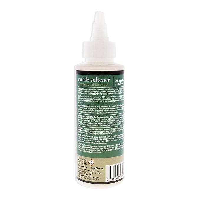 Cuccio Naturale Cuticle Softener - Artisan Shea and Vetiver for Women - 4 oz Treatment