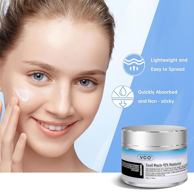 VGO Snail Mucin 92% Moisturizer + 1% Pure Retinol Eye Cream