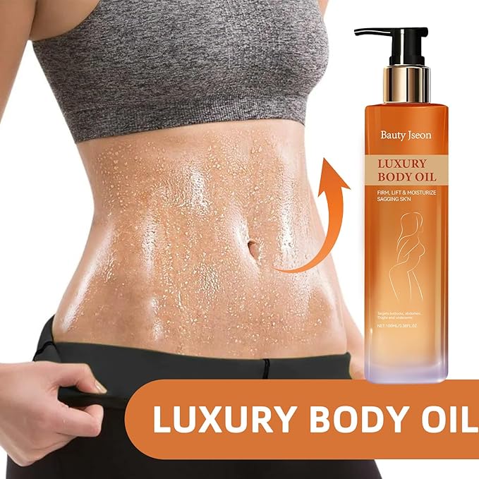 BAUTY JSEON Body Firming ，Hydrating and Firming Skin Oil for Arms, Body Oil – with Vitamin E, Rosehip, and Almond Oils，Suitable for Buttocks, Abdomen, Thighs.