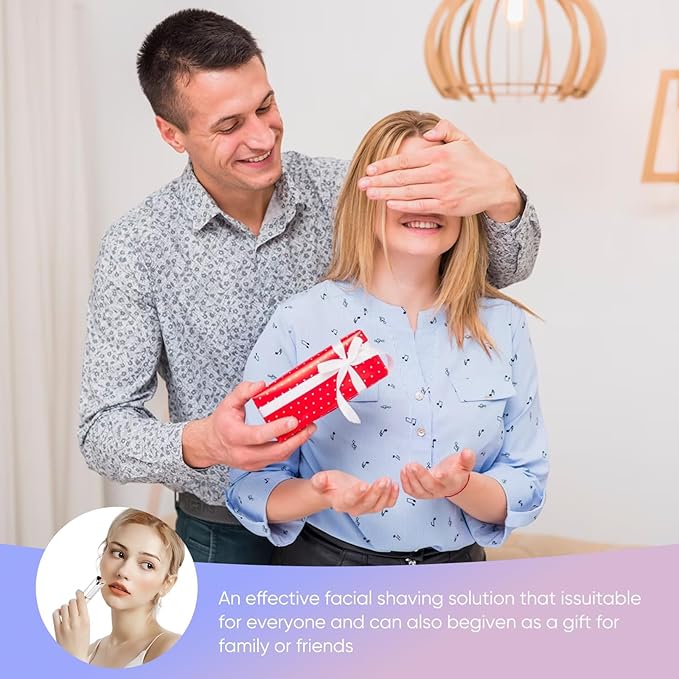 Facial Hair Remover for Women Replacement Heads for Generation （2PC）- as Seen on TV Painless Face Shaver -Mini Hair Remover, Electric Razor Shaver Portable