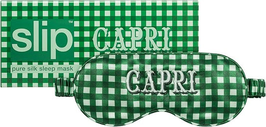 Slip Silk Pure Silk Sleep Mask, Capri (One Size) - 100% Pure Mulberry 22 Momme Silk Eye Mask - Comfortable Sleeping Mask with Elastic Band + Pure Silk Filler and Internal Liner