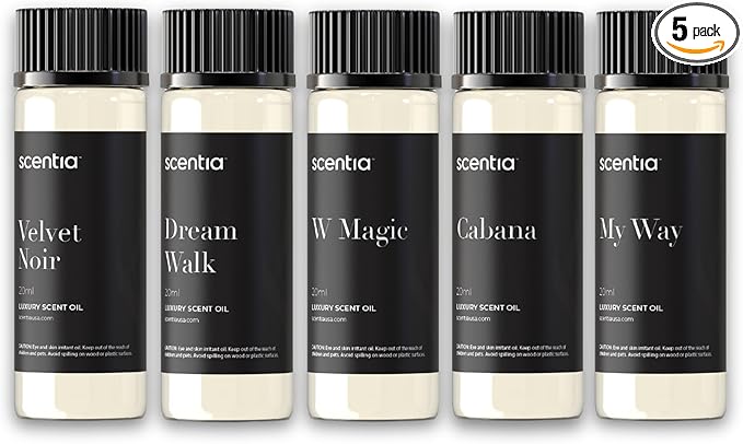 My Way Hotel Diffuser Oil | Aromatherapy Fragrances Inspired by 5-Star Hotels | Luxurious Scents Gift Set-5x20ml Bottles Set-The 1 Hotel Miami Beach, W Hotel, The Ritz Carlton, The Westin, Edition