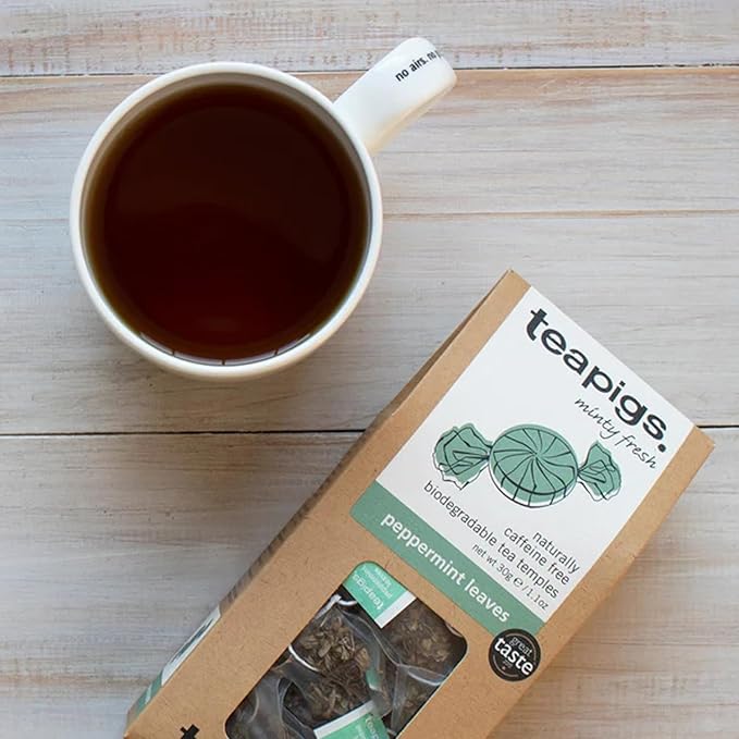 Teapigs Peppermint Leaves Tea Bags Made with Whole Leaves (1 Pack of 50 Tea Bags)