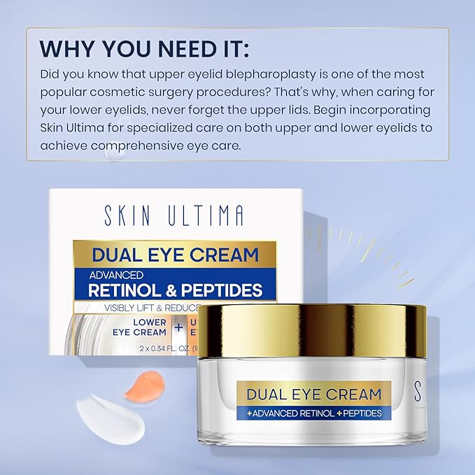 Dual eye cream with advanced