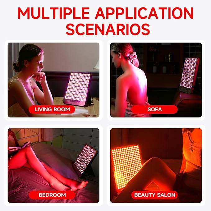 Red Light Skin Care Tools, Face Massager Tool for Face, Neck, Body, and Hands,Enhances Skin Health, Smooths and Perfect Facial Beauty Tools -12 Modes (PRO)