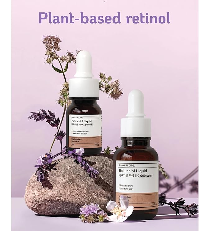 Korean Bakuchiol Concentrate Mix 2 Drops In Any Step of Your Skin Care Routine Retinol Alternative Non GMO Vegan Certificate Safe Natural Botanical Antioxidant Cold Pressed 10000ppm 30ml