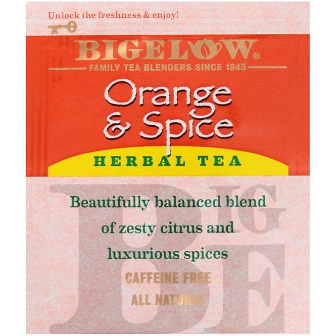 Bigelow Orange Spice Tea, 28 Count (Pack of 6)