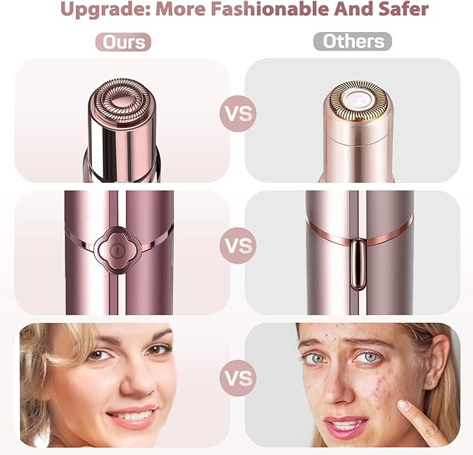 Facial Hair Removal for Women(as seen on tv), Gurelax Rechargeable Facial Hair Remover, Hair Removal Device for Face, Lip, Chin